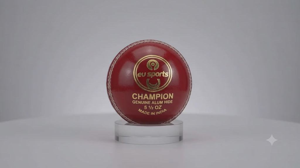 Premium Red Leather Cricket ball EU Sports, 50 overs Pack of 12 balls