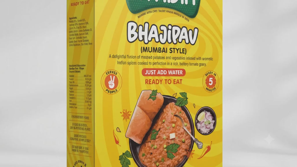 Paw Bhaji Mumbai Ready to eat AVADIA 100% Natural ingredients