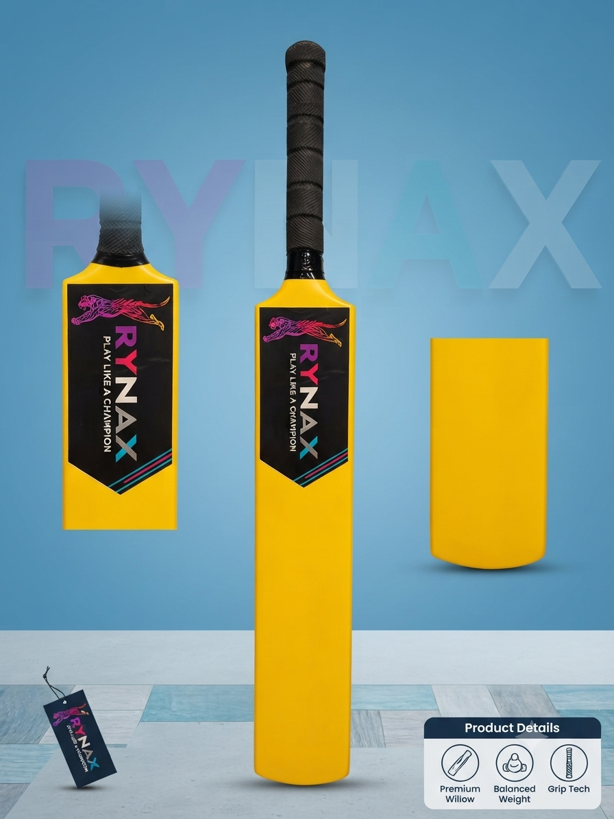 Plastic Yellow premium bats from RYNAX| INDIAN DREAMS