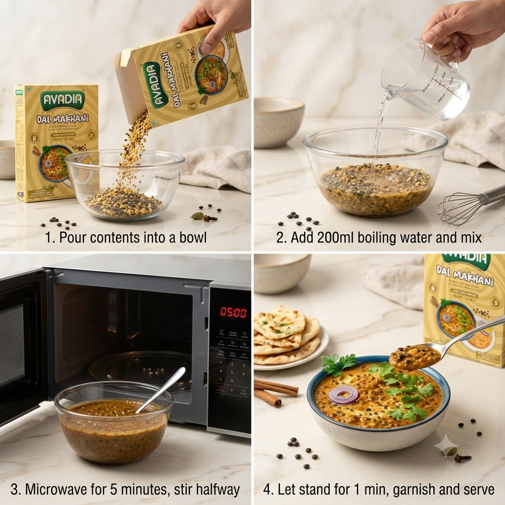 Dal Makhani Ready to eat AVADIA 100% Natural ingredients