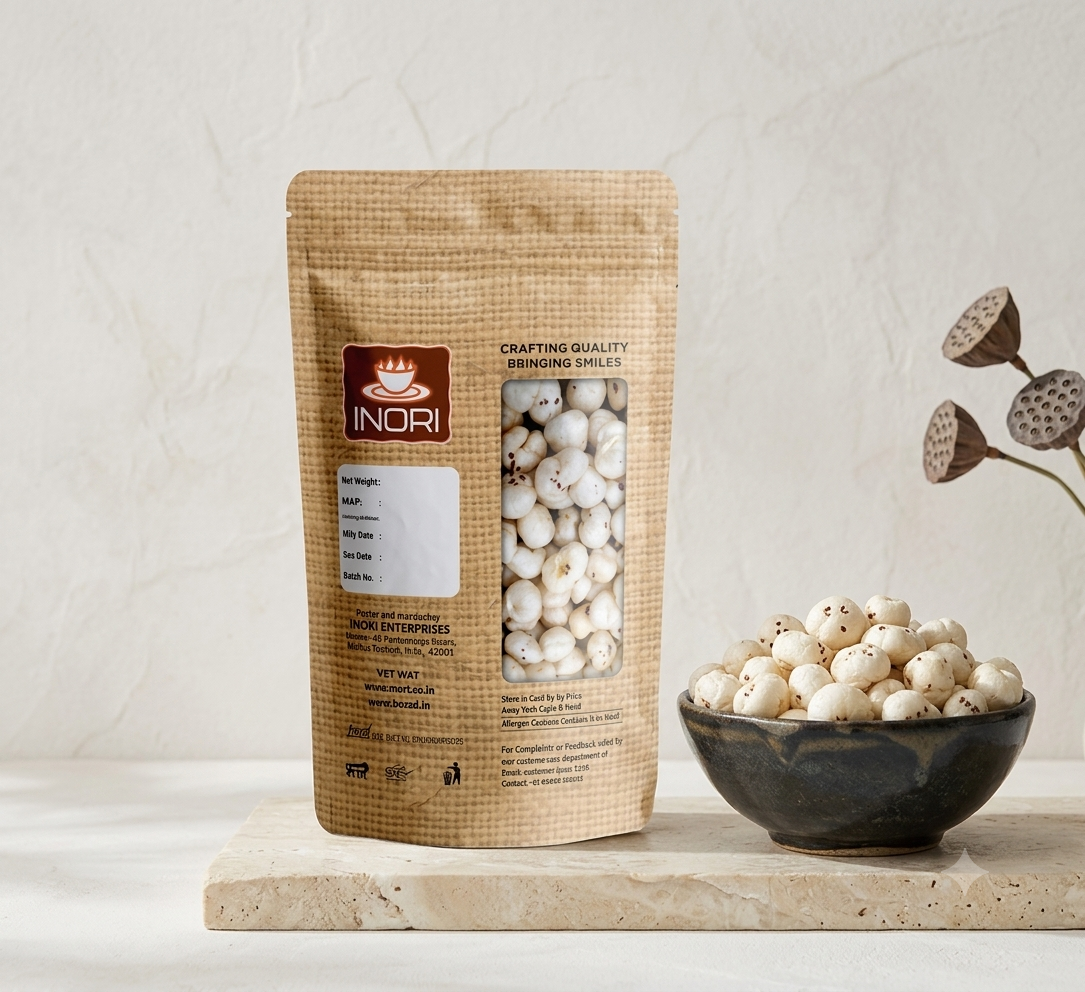 Premium Handpicked Makhana (Fox Nuts / Lotus Seeds) | Crunchy, Organic & Superfood Snack 800g