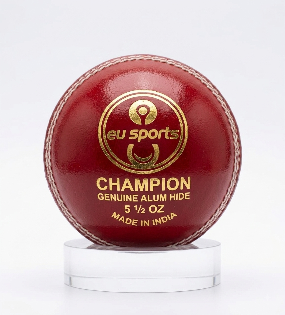 Premium Red Leather Cricket ball EU Sports, 50 overs Pack of 12 balls