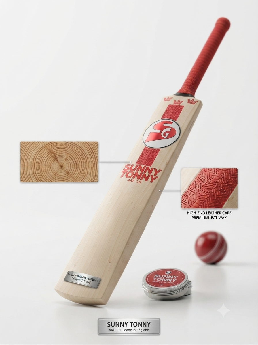 SG cricket bat Premium light weight design With 1 Ball|SG| INDIAN DREAMS