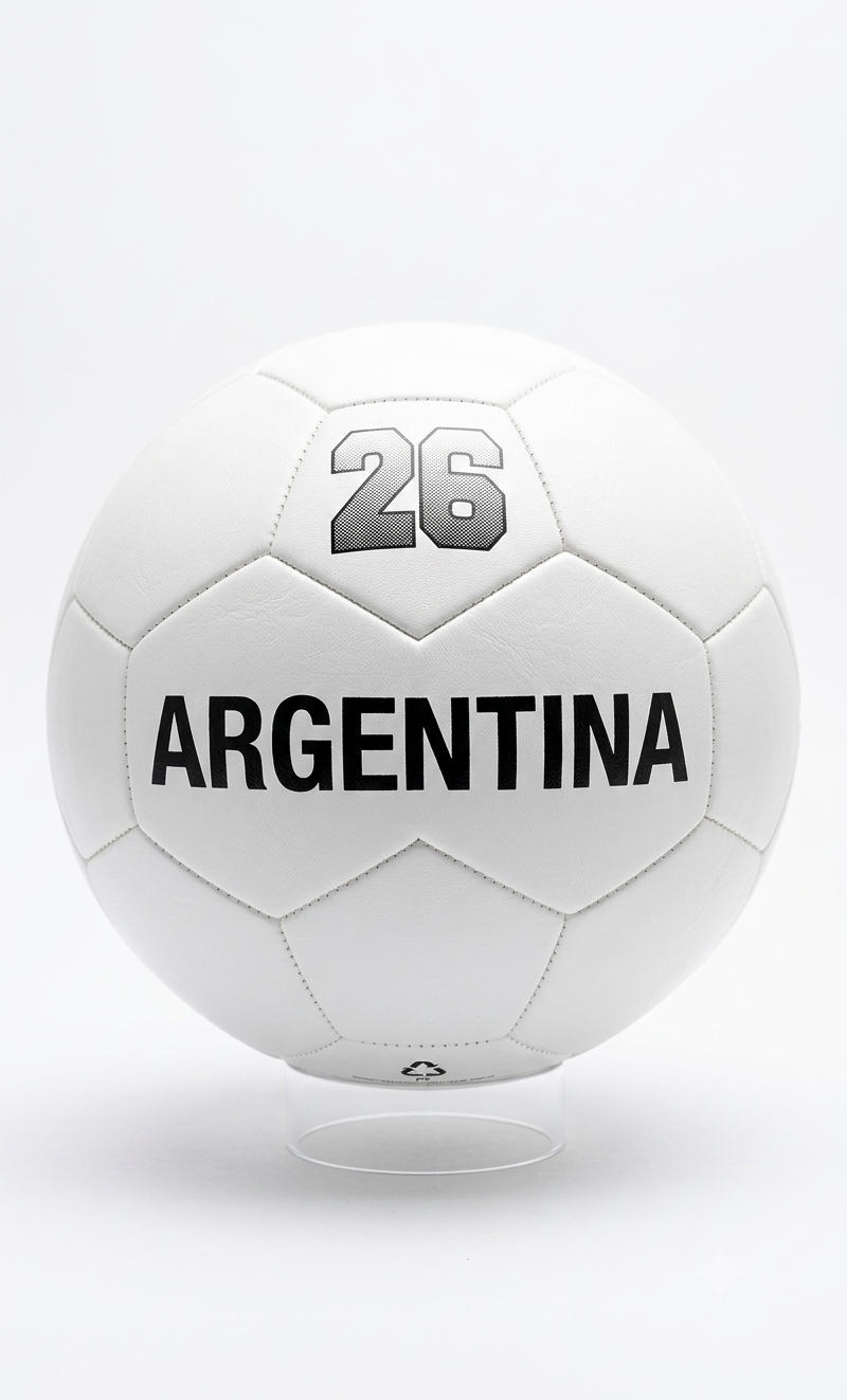 Football with new design and print Argentina