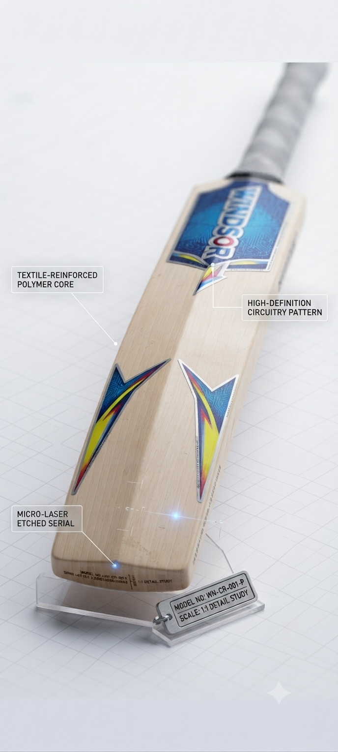 Light weight plastic Windsor bat and aerodynamic edges| INDIAN DREAMS