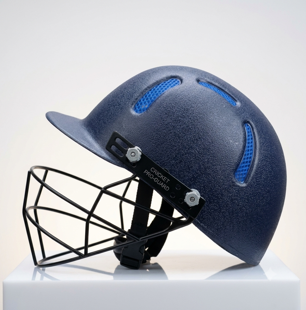 CRICKET PRO-GUARD Matte Navy Cricket Helmet | Pro-Grade Protection & Breathability