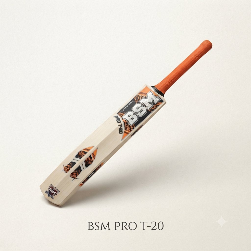 Dominate the Crease: Introducing the BSM Pro T-20 Cricket Bat