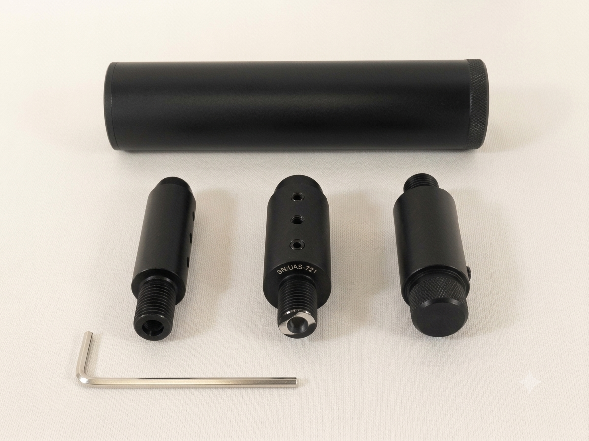 The Ultimate Modular Performance Suppressor Kit| Universal Multi-Adapter Suppressor / Silencer Set designed primarily for target air rifles, air pistols, and PCP (Pre-Charged Pneumatic) sports guns