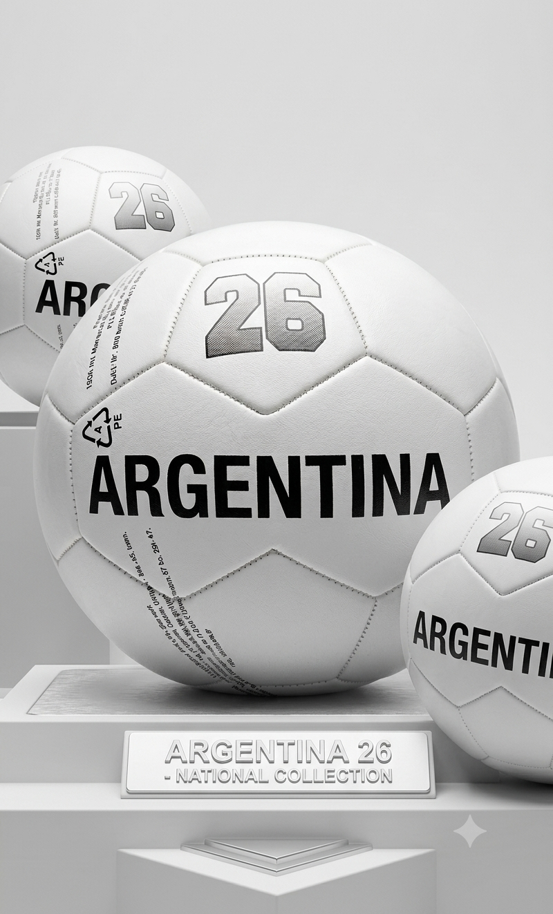Football with new design and print Argentina
