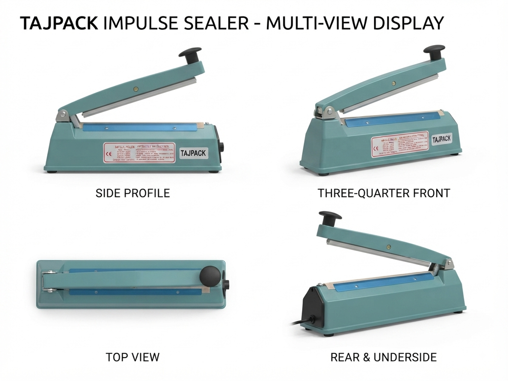 Heat Sealing Machine 8inch TAJPACK Heavy Duty Copper Transformer |INDIAN DREAMS