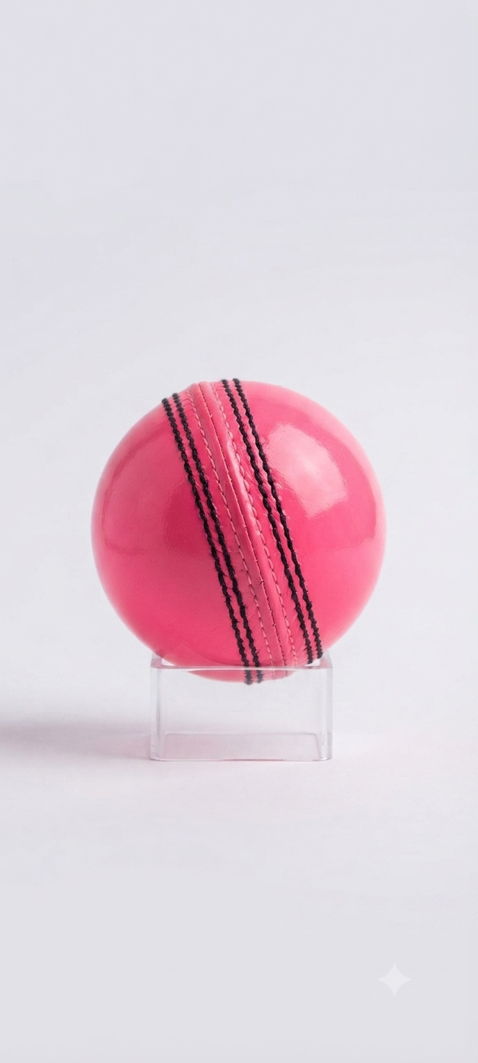 Pink Leather Cricket Ball Hand stitched with Premium leather 6 Balls