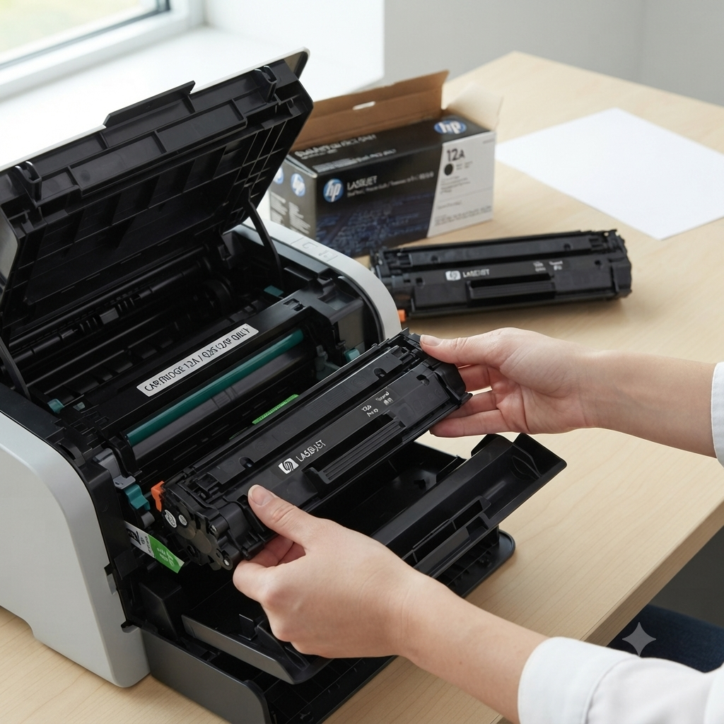 Genuine HP 12A (Q2612A) Black LaserJet Toner Cartridge Dual pack (2 cartridges)