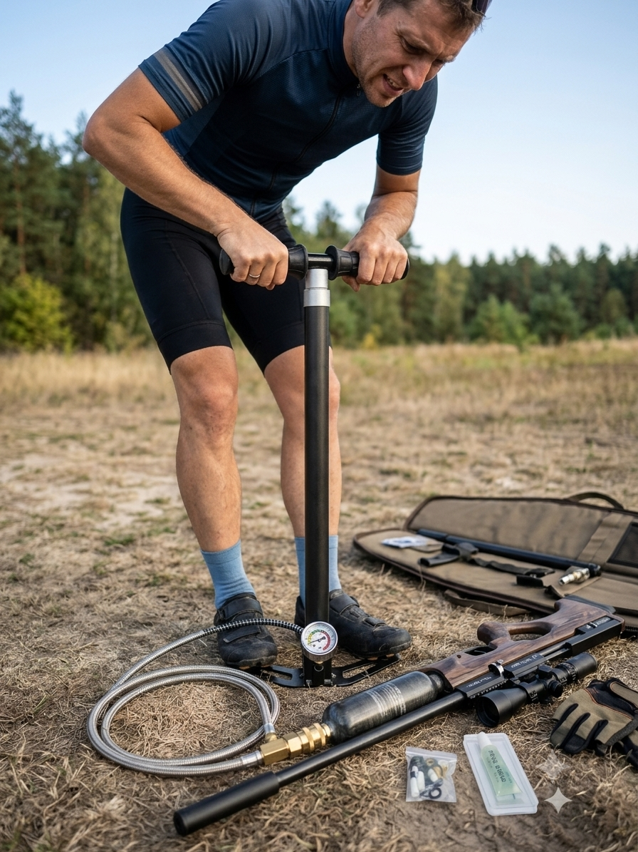 AGH 4-Stage High-Pressure PCP Air Pump (4500 PSI / 30 MPa)
