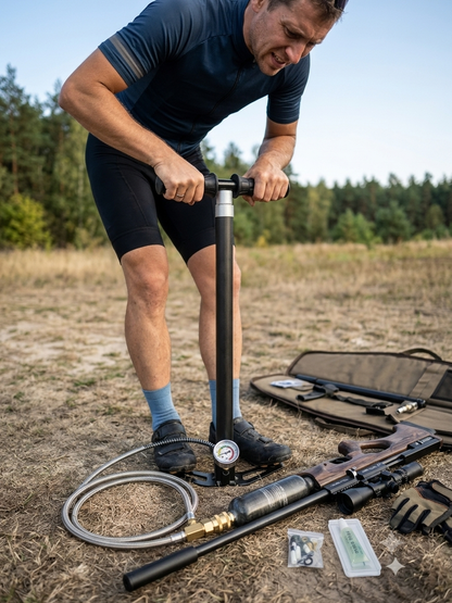 AGH 4-Stage High-Pressure PCP Air Pump (4500 PSI / 30 MPa)