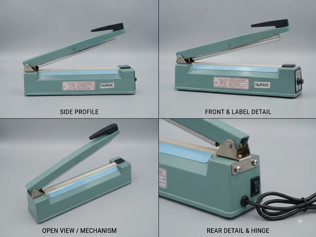 Heat Sealing Machine 12inch TAJPACK Heavy Duty Copper Transformer |INDIAN DREAMS