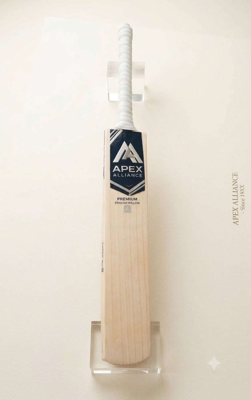 Professional Grade English Willow B-Grade Cricket Bat | Handcrafted Power & Precision - APEX ALLIANCE