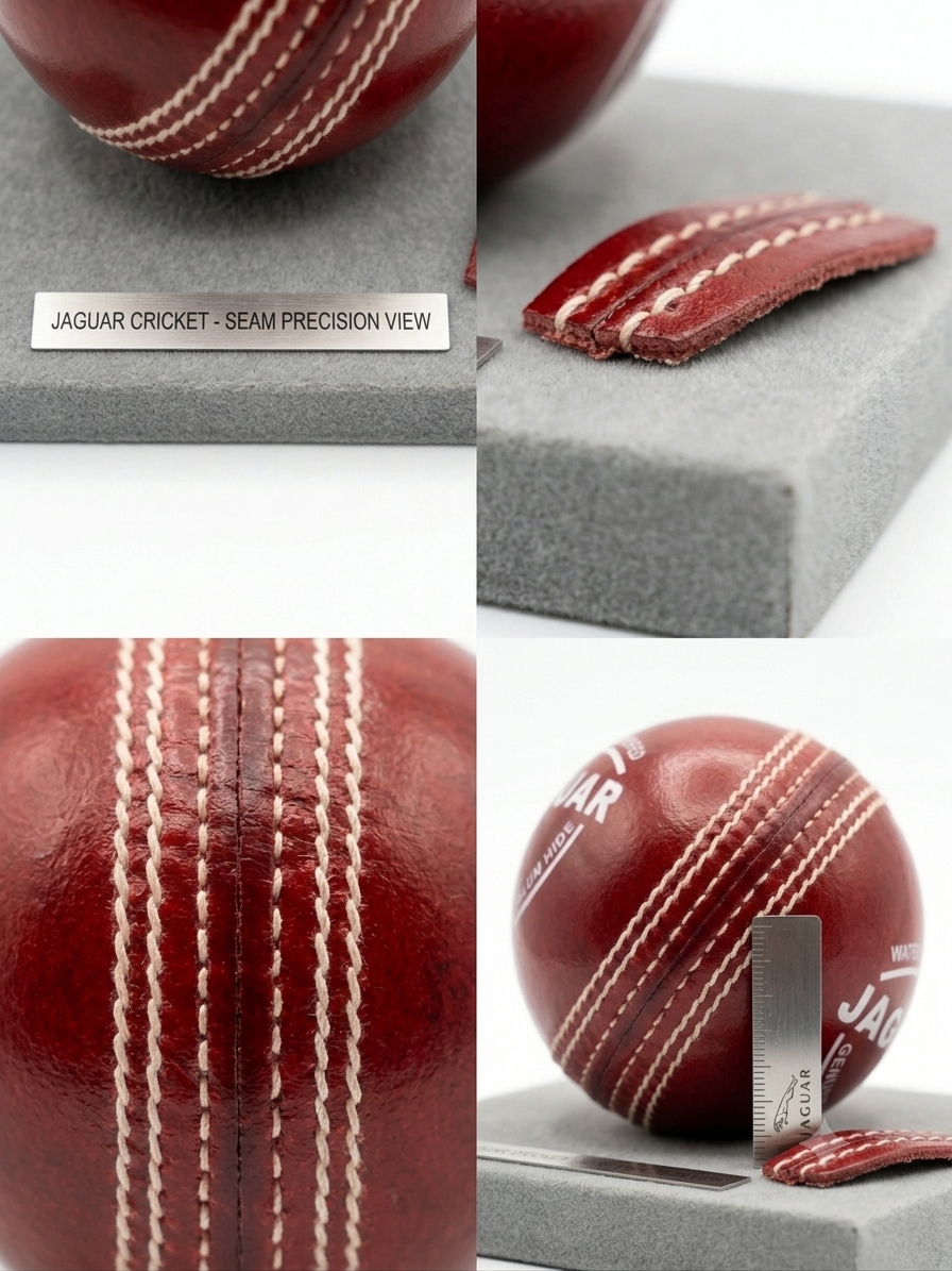 Cricket leather ball JAGUAR, water proof, 1 pack- 6 balls