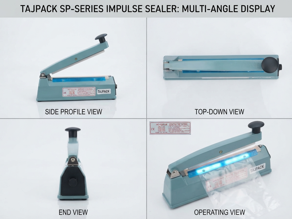 Heat Sealing Machine 8inch TAJPACK Heavy Duty Copper Transformer |INDIAN DREAMS
