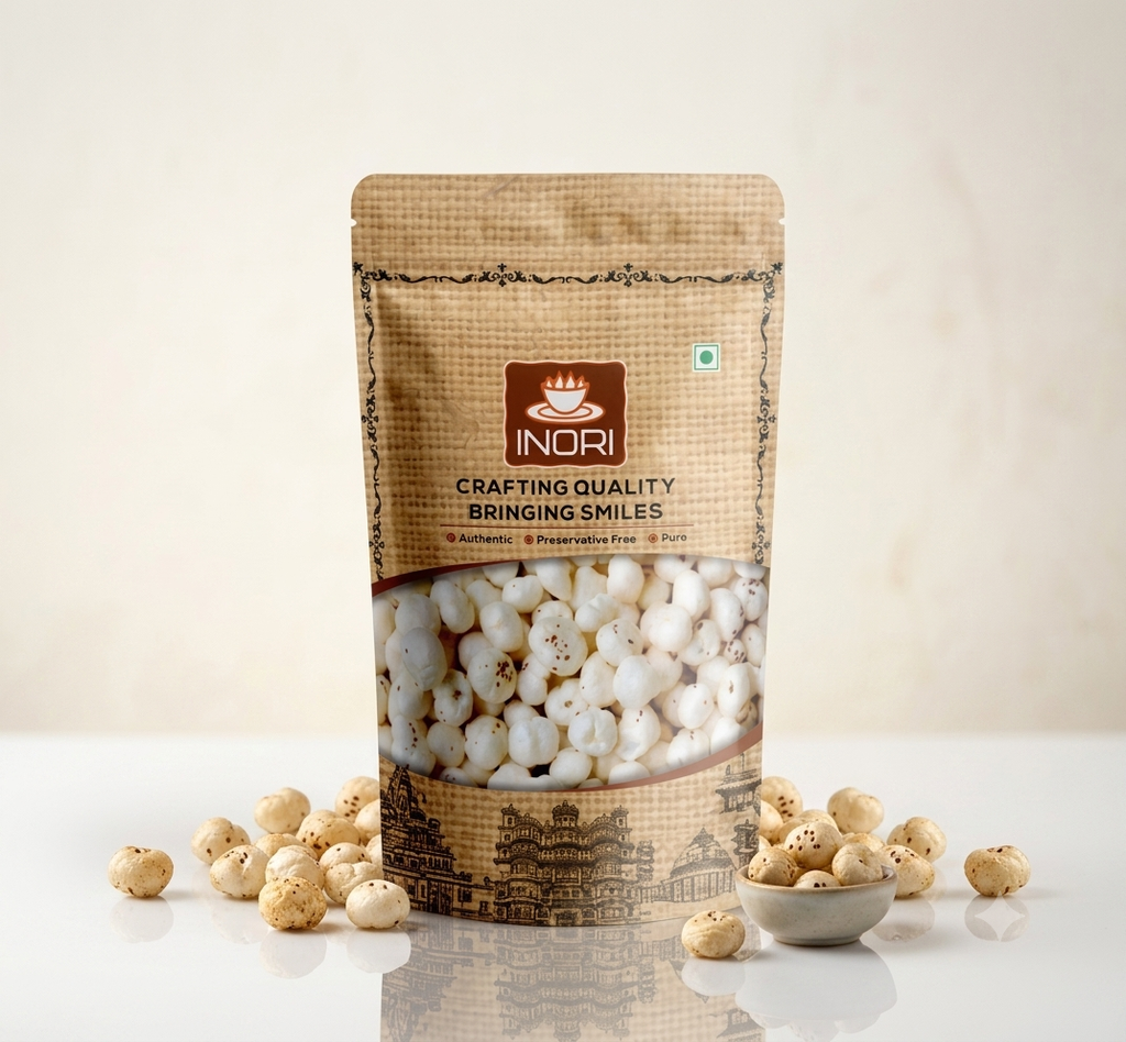 Premium Handpicked Makhana (Fox Nuts / Lotus Seeds) | Crunchy, Organic & Superfood Snack 400g