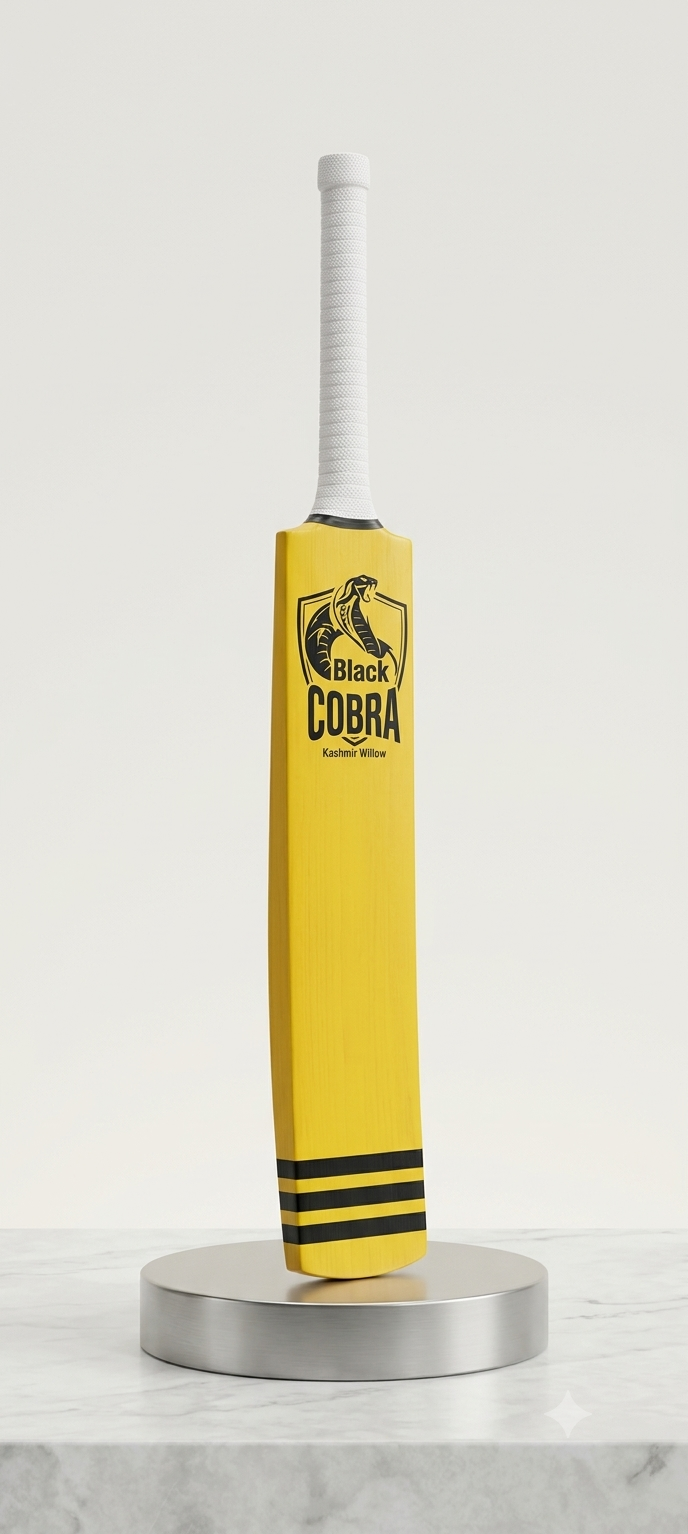 Black Cobra Premium Heavy-Duty Tennis Cricket Bat
Unleash Raw Power & Ultimate Control on the Field