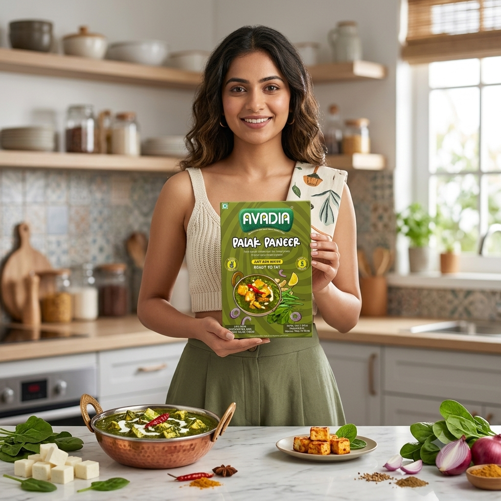 Palak paneer Ready to eat AVADIA 100% Natural ingredients