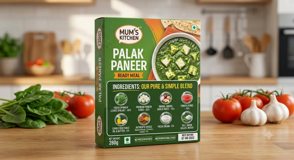 Palak paneer Ready to eat AVADIA 100% Natural ingredients