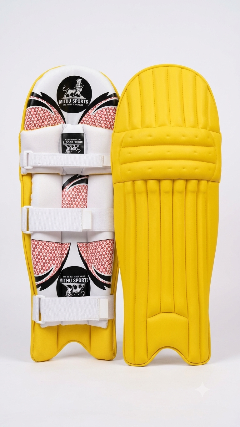 Pro Edition Batting Pads – Vibrant Yellow
Experience Uncompromised Protection & Elite Mobility on the Pitch
