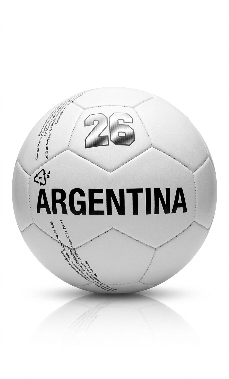 Football with new design and print Argentina