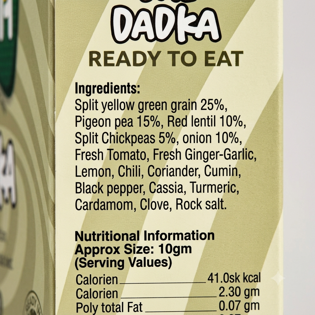 Dal Tadka Ready to eat AVADIA 100% Natural ingredients Pack of 5