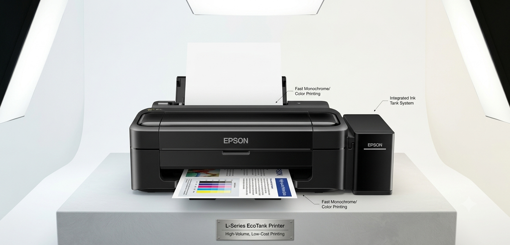 Epson EcoTank L130 Single-Function Color Ink Tank Printer
Ultra-Low-Cost Printing Built for Everyday Efficiency