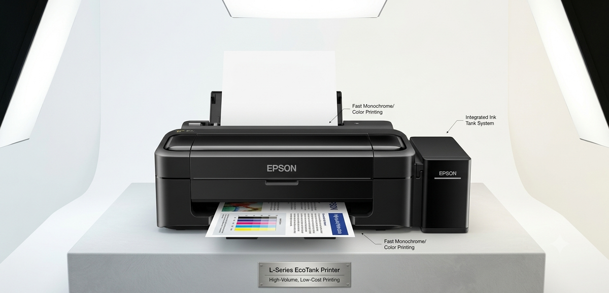 Epson EcoTank L130 Single-Function Color Ink Tank Printer
Ultra-Low-Cost Printing Built for Everyday Efficiency
