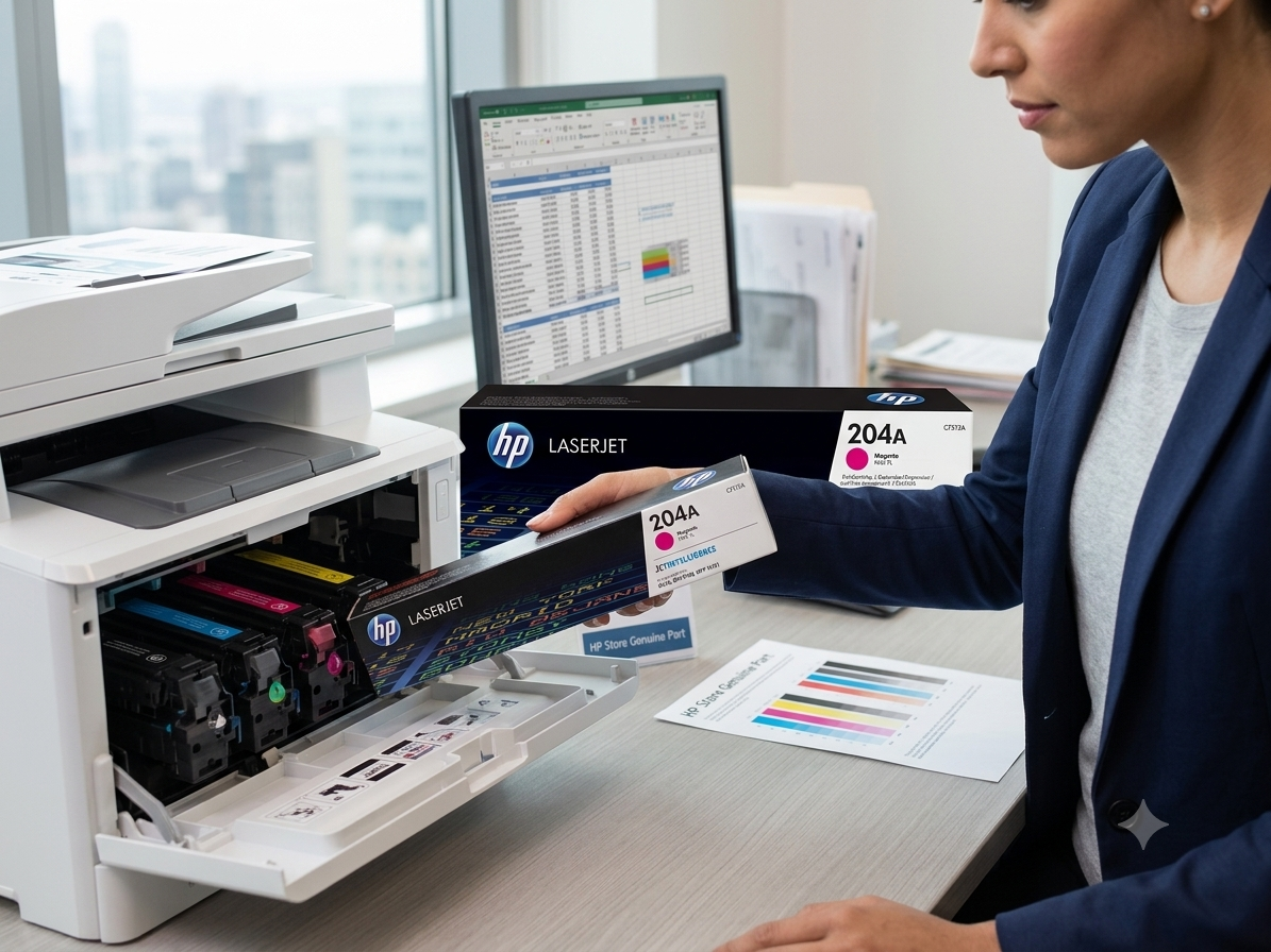 HP 204A Magenta Original LaserJet Toner Cartridge (CF513A)