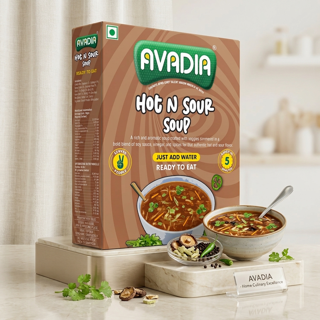 Hot N Sour Soup Ready to Make from AVADIA Premium Natural ingredients with 0% preservatives