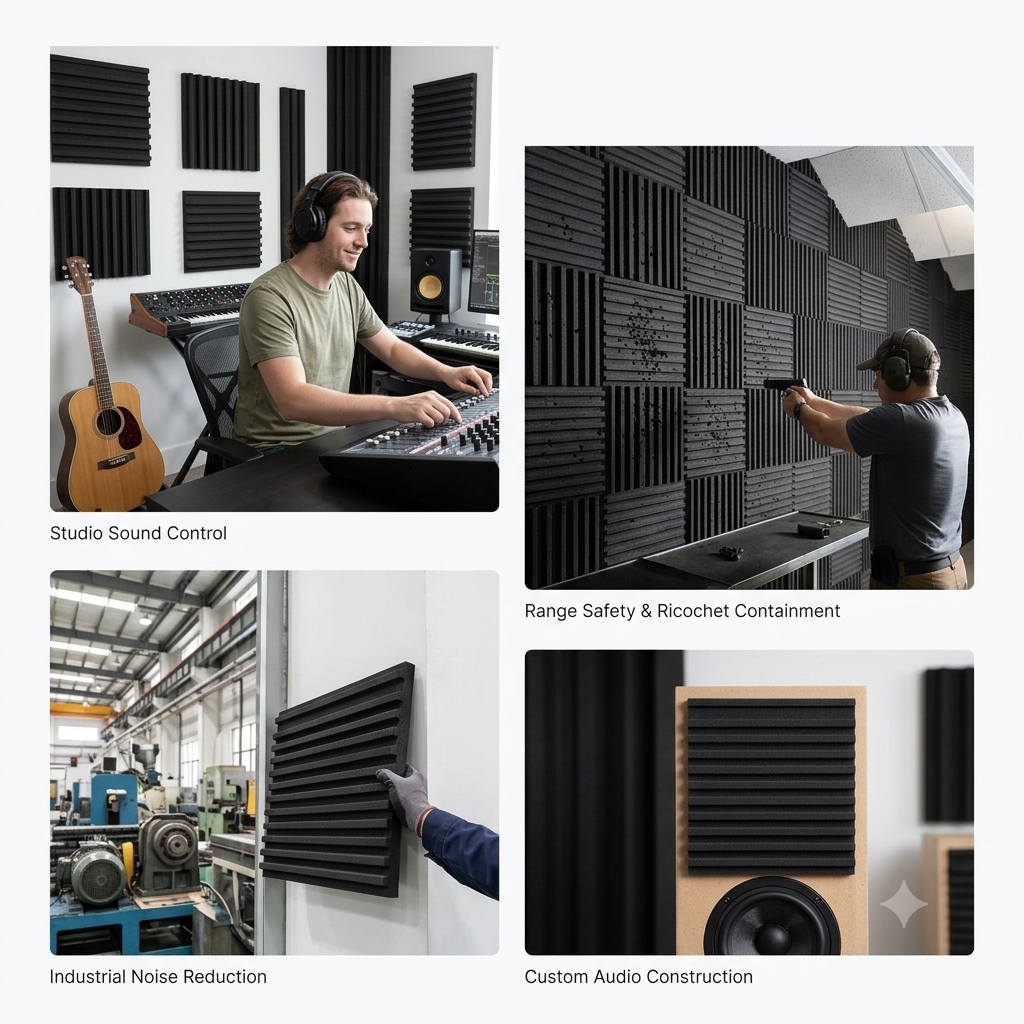 Dura-Panel™ Modular Ballistic & Acoustic Rubber Cladding
Professional-Grade Sound Dampening & Ricochet Protection for Shooting Ranges
