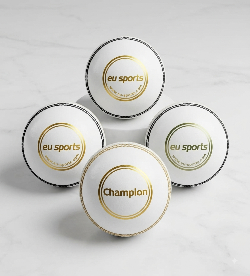 White Test cricket ball EU Sports Alum tanned capacity 50 over Pack of 12 balls