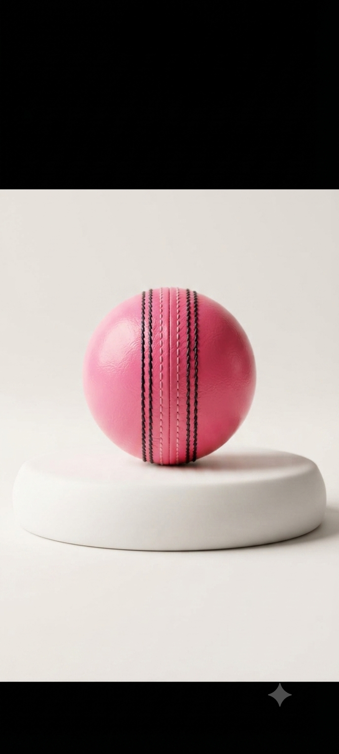 Pink Leather Cricket Ball Hand stitched with Premium leather 6 Balls