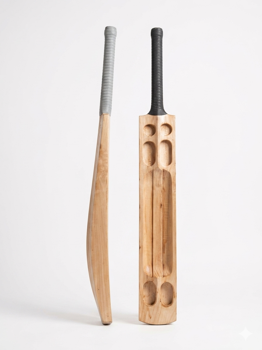 Cricket bat made from Kashmir Willow