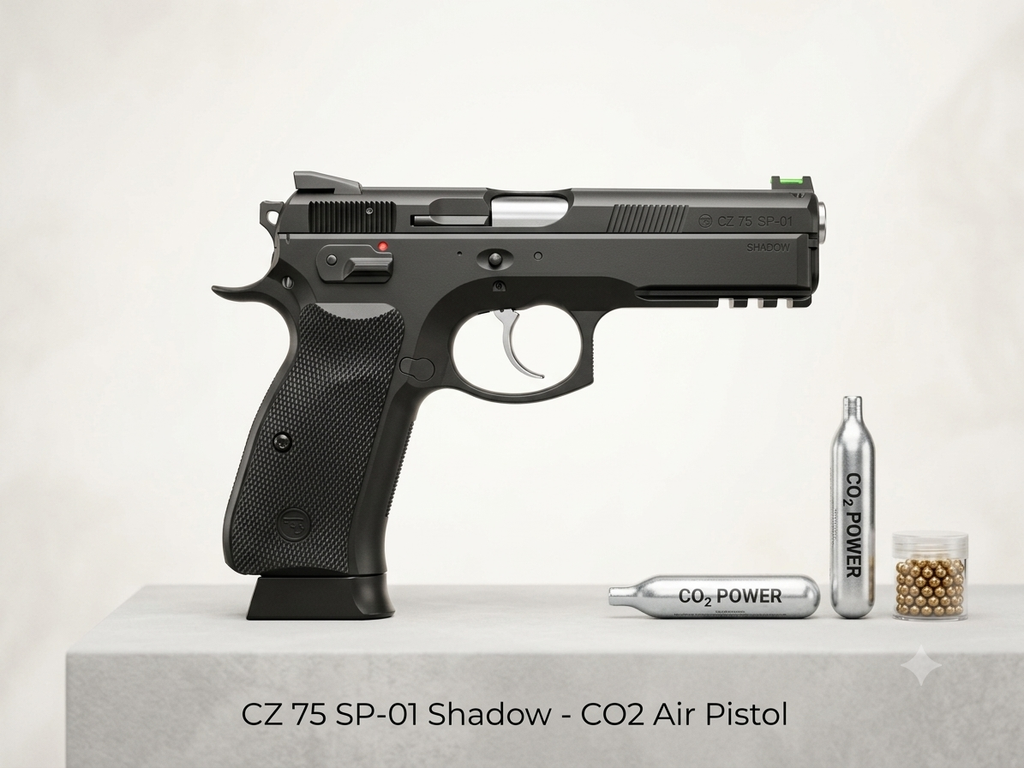 ASG CZ 75 SP-01 Shadow CO2 Air Pistol (0.177 / 4.5mm)
High-Performance Competition Precision in the Palm of Your Hand