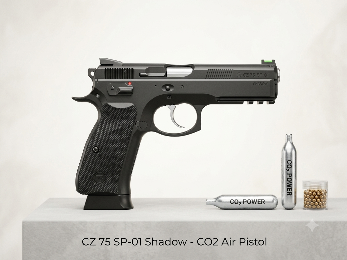 ASG CZ 75 SP-01 Shadow CO2 Air Pistol (0.177 / 4.5mm)
High-Performance Competition Precision in the Palm of Your Hand