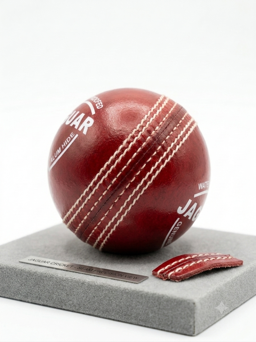 Cricket leather ball JAGUAR, water proof, 1 pack- 6 balls