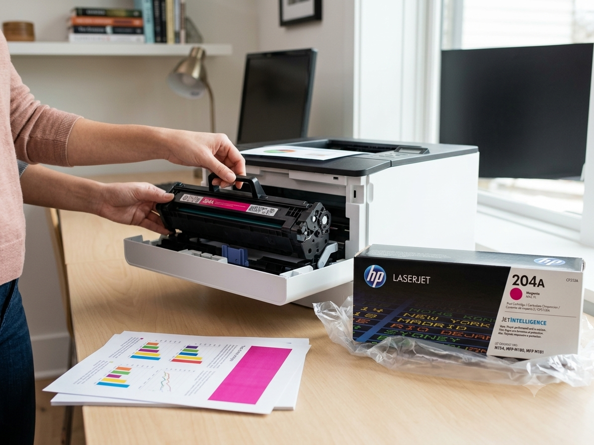 HP 204A Magenta Original LaserJet Toner Cartridge (CF513A)