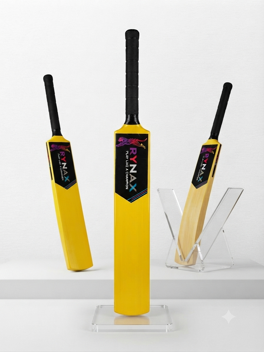 Plastic Yellow premium bats from RYNAX| INDIAN DREAMS