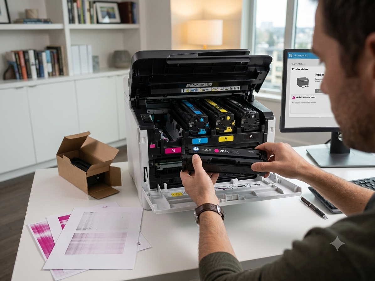 HP 204A Magenta Original LaserJet Toner Cartridge (CF513A)
