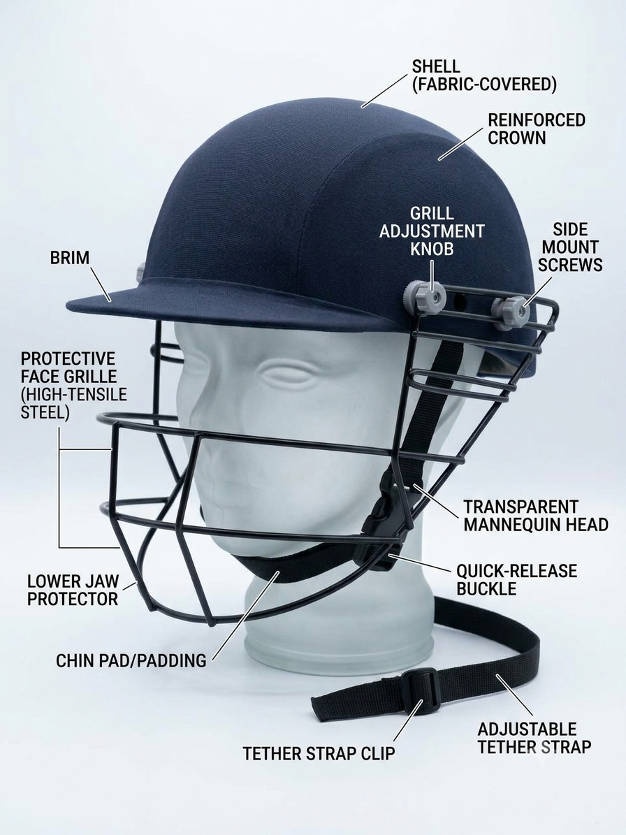 Pro-Guard Elite Cricket Helmet
Maximum Impact Protection | Precision Fit | Unobstructed Vision
