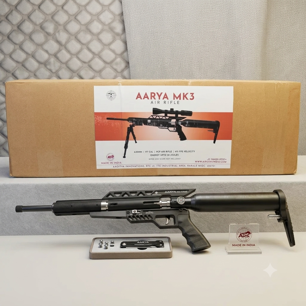 AARYA MK3 PCP Air Rifle (.177 Caliber)
Engineered for Precision. Built for Performance