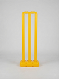 Cricket Plastic Stumps Premium Yellow Colour with base| INDIAN DREAMS